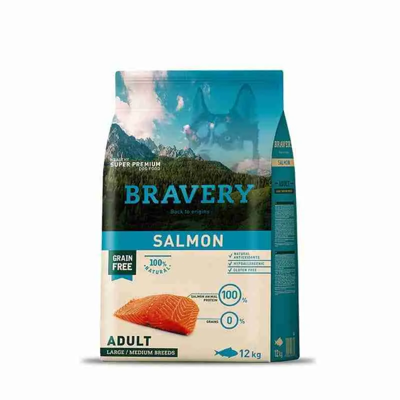 Bravery Perro Adulto Salmón 12 kg